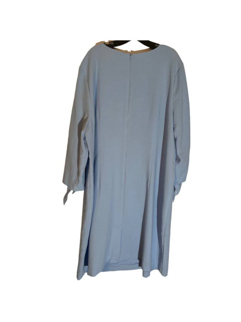 Appleseeds Womens Blue Dress 24W With Sleeve Ties Dress - Picture 11 of 12